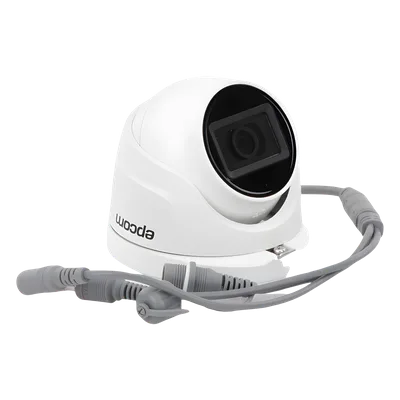 Cámara Domo TURBOHD / 2 Megapixel / Gran Angular 106° / IR 20 m (65.6 ft) / Audio por Coaxitron / IP66 / Metal