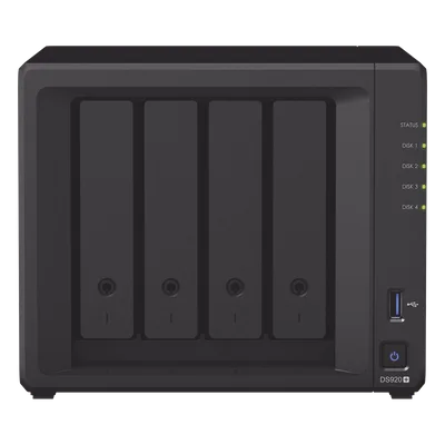 Servidor NAS de escritorio con 4 bahías / Expandible a 9 bahías / Hasta 144 TB