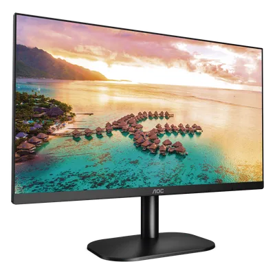 Monitor LED de 23.8" VESA, Resolución 1920 x 1080 Pixeles, Entradas de Video VGA/HDMI. Panel IPS LCD Backlight LED. Ultra Delgado