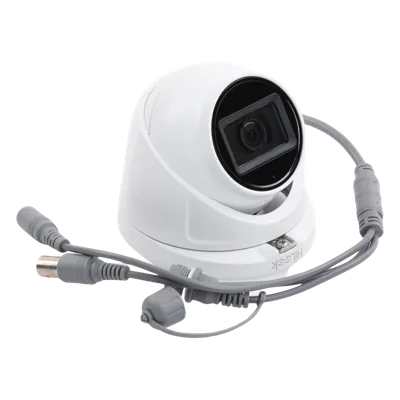 Cámara Turret TURBOHD / 2 Megapixel 1080p / Gran Angular 106.4° / IR EXIR 30 m (98.4 ft) / Audio por Coaxitron / IP66 / 4 Tecnologías