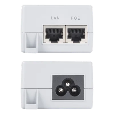 Inyector PoE Pasivo Gigabit / 24V CC / 0.5A / 100-240V Entrada / Montaje en Pared