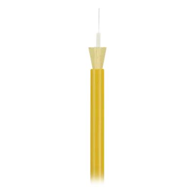 Cable de Fibra Óptica Monomodo OS2 / 1 Fibra G.657.A1 / Tight Buffer 900µm / Riser OFNR / 2mm / 6.56 pies radio curvatura