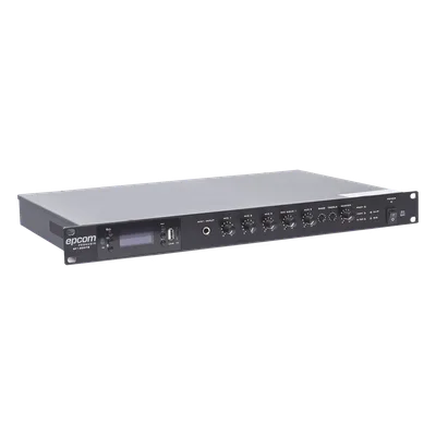 Amplificador Mezclador / 120W RMS / Salidas 100V y 4-16Ω / Bluetooth / MP3 / Tuner FM / Montaje Rack 1U
