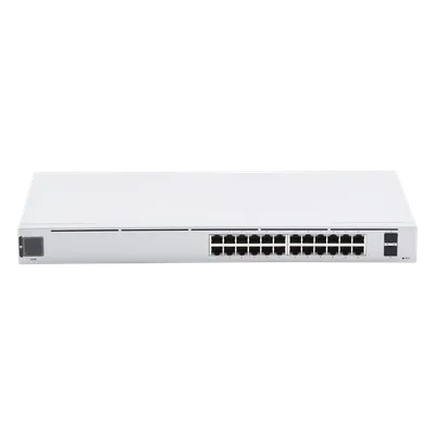 Switch Capa 2 / 24 Puertos Gigabit / 2 SFP 1G / Sin Ventiladores / Pantalla Informativa / 17.42 x 7.87 x 1.72'