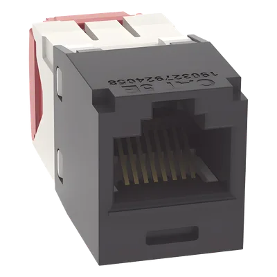 Conector Jack RJ45 / Categoría 5e / 8P8C / Terminación sin Impacto / 22-24 AWG / PoE 100W / -10°C a 65°C