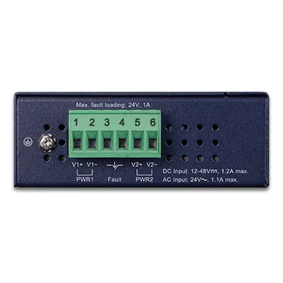 Switch Industrial Administrable / 8 Puertos Gigabit / Capa 2 / Doble Alimentación Redundante / Temperatura -40 a 75°C / Alarma por Relé