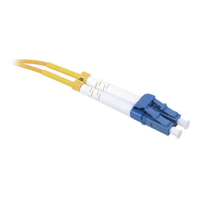 Jumper de Fibra Óptica / Monomodo 9/125 / LC/UPC-SC/APC / Dúplex / 2.0 mm PVC / 3 m (9.84 ft) / Amarillo