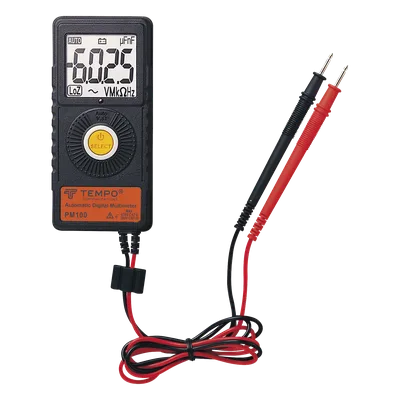 Multímetro Digital / 6000 Cuentas / Detección Automática de Voltaje / CAT-III 300V / CAT-II 450V / Diseño de Bolsillo