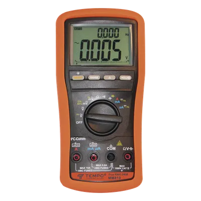 Multímetro Digital / Doble Pantalla LCD / True-RMS / 13 Funciones de Medición / Retroiluminación / Alerta BeepJack
