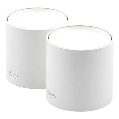 Sistema Mesh Wi-Fi 6 / AX1800 Mbps / 4 Flujos Simultáneos / 2 Puertos Gigabit WAN/LAN Auto-Detección / 2 Antenas Internas / Administración App Móvil