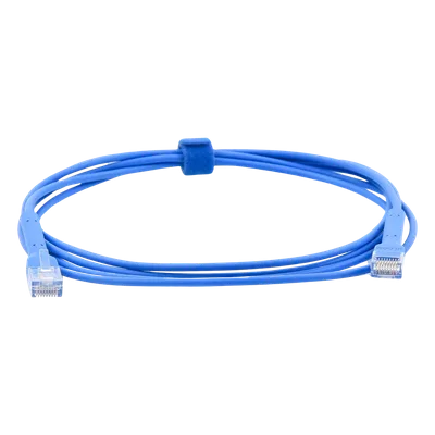 Cable Ethernet Cat6 / 2 m (6.56 ft) / RJ45 Flexible / Prueba Fluke / Diámetro Ultrafino / Azul