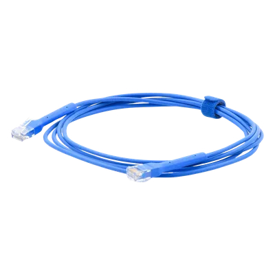Cable Ethernet Cat6 / 2 m (6.56 ft) / RJ45 Flexible / Prueba Fluke / Diámetro Ultrafino / Azul