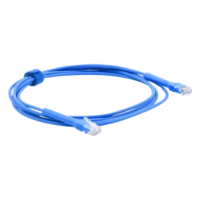 Cable Ethernet Cat6 / 2 m (6.56 ft) / RJ45 Flexible / Prueba Fluke / Diámetro Ultrafino / Azul