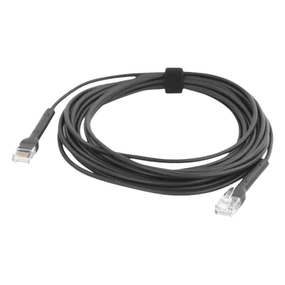Cable Ethernet Cat6 / 5 m (16.40 pies) / 10 Gbps / RJ45 / Ultra delgado / Negro