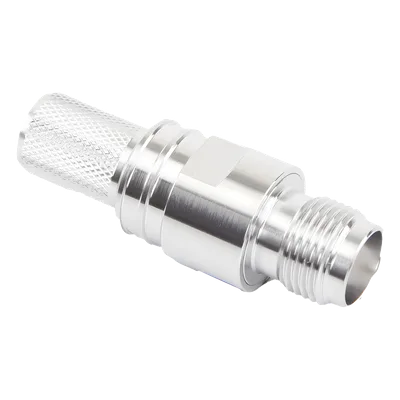 Conector RF TNC Hembra en Línea / Plegable con Pin Cautivo / Impedancia 50 Ω / Para Cable Coaxial RG-8/U y LMR-400