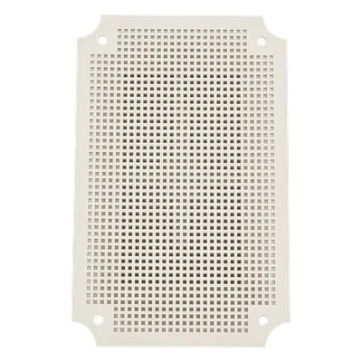 Placa Interna para Gabinete IP65 / ABS Resistente a Impactos / 250 x 160 mm / Instalación Torre, Poste o Pared / Optimizada para PoE y Baterías