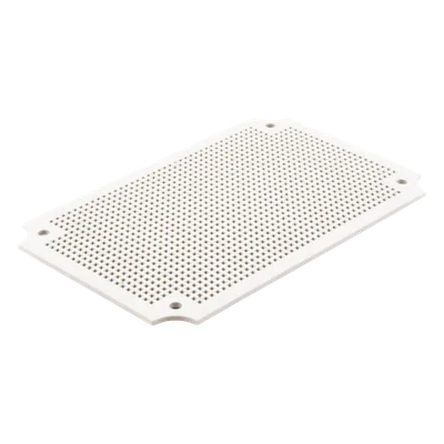 Placa Interna para Gabinete IP65 / ABS Resistente a Impactos / 250 x 160 mm / Instalación Torre, Poste o Pared / Optimizada para PoE y Baterías