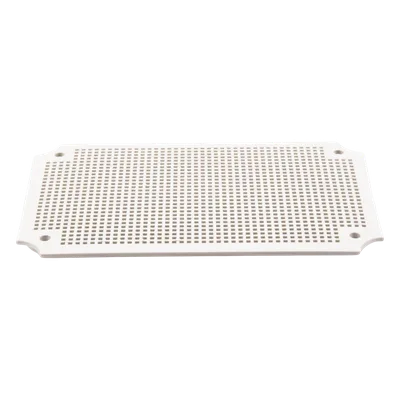 Placa Interna para Gabinete IP65 / ABS Resistente a Impactos / 250 x 160 mm / Instalación Torre, Poste o Pared / Optimizada para PoE y Baterías