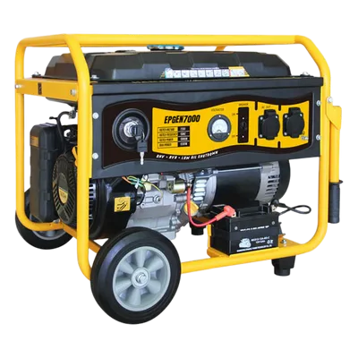 Generador a Gasolina / 6.5 kW Nominal / 7 kW Máxima / Salida Bifásica 110/220V / 12 Horas Continuas / Arranque Electrónico / 97 dB(A)