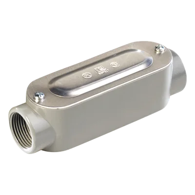 Caja de Registro Ovalada Tipo C / 1 1/2" (38.1 mm) / Aluminio Diecast / Rosca NPT / Hermética / UL y CSA