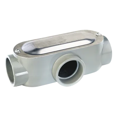 Caja de Conexión Oval Roscada Tipo T / 2 1/2" (63.5 mm) / Aluminio Diecast / Hermética / UL-CSA