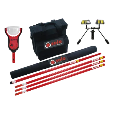 Kit de Pruebas de Detectores de Humo / Dispensador Electrónico Integrado / 3 Extensiones Telescópicas / 9.1m (30 pies) / Peso 2.3 kg