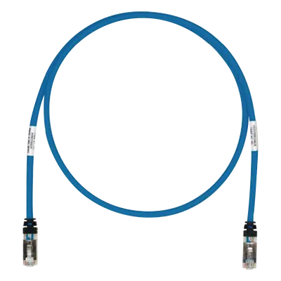 Patch Cord / Cat6A S/FTP / 26 AWG / 500 MHz / CM/LS0H / 2.13 m (7 ft) / Azul