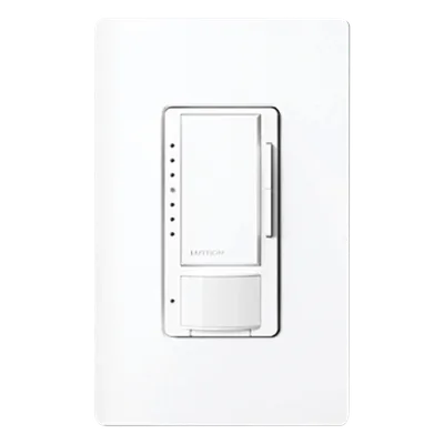 Atenuador con sensor de ocupación Maestro C.L / 600 W inc-hal / 150 W LED-CFL / 120 V / PIR 180° / sin neutro / unipolar o multilocalización