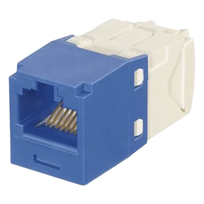 Módulo Jack RJ45 / Cat 6 / Terminación TG sin herramienta / Mini-Com con llaveado por color / UTP / 22-26 AWG
