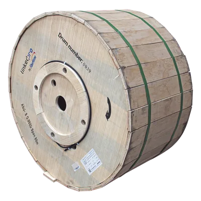 Cable Fibra Óptica Aérea Mini ADSS / 8 Hilos Monomodo G.652D / Span 80 m (262.5 ft) / Cubierta MDPE / -20°C a +65°C