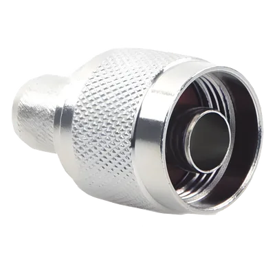 Conector Coaxial N Macho / 75 Ohm / Montaje en Línea / RG-11 / Contacto Oro / Aislante Teflón