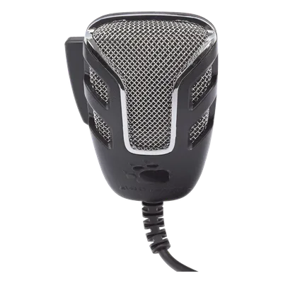 Micrófono de Mano para Radio CB / Cancelación Dinámica de Ruido / Impedancia 500 Ohm / Conector 4 Pines con Anillo de Seguridad / Respuesta 100-5000 Hz / ABS Resistente