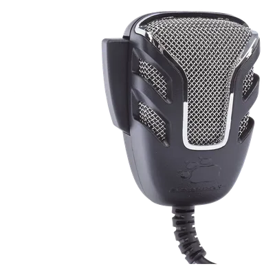Micrófono de Mano para Radio CB / Cancelación Dinámica de Ruido / Impedancia 500 Ohm / Conector 4 Pines con Anillo de Seguridad / Respuesta 100-5000 Hz / ABS Resistente