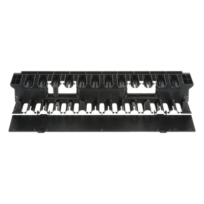 Organizador de Cables Horizontal / Rack 19in / 2UR / Frontal / ABS / Cat 6 y 10G