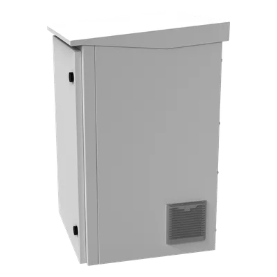 Gabinete Exterior IP / Rack 19" 16U / Acero Galvanizado / Ventilador con Termostato / Filtros Antipolvo / Aislante Térmico / Cerradura con Llave