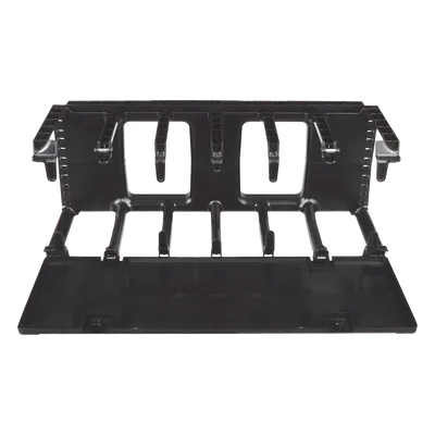 Organizador de Cables Horizontal / Para Rack 19in / 2UR / Cubierta Magnética de Doble Bisagra / Gestión Cat 6 y 6a