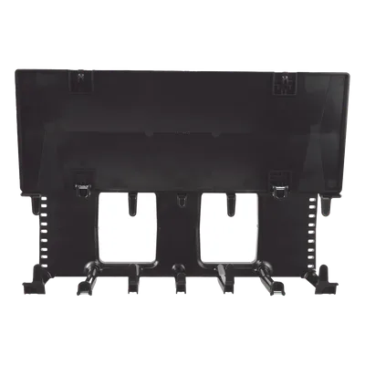 Organizador de Cables Horizontal / Para Rack 19in / 2UR / Cubierta Magnética de Doble Bisagra / Gestión Cat 6 y 6a