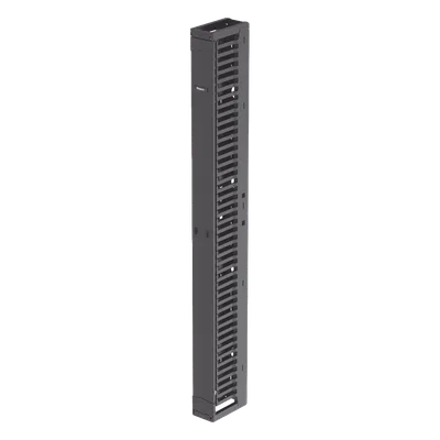 Organizador de Cables Vertical / Alta Densidad 45U / Ancho 6 in (152.4 mm) / Solo Frontal / Tapa de Acero / Rack Abierto EIA