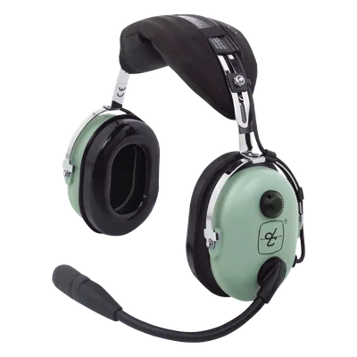 Auriculares de Aviación / Atenuación de Ruido Pasivo 23 dB NRR / Micrófono Electret Amplificado M-7A / Diseño Ligero / Compatible Aviación General y Estándares Militares