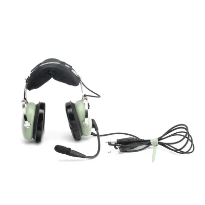 Auriculares de Aviación / Atenuación de Ruido Pasivo 23 dB NRR / Micrófono Electret Amplificado M-7A / Diseño Ligero / Compatible Aviación General y Estándares Militares