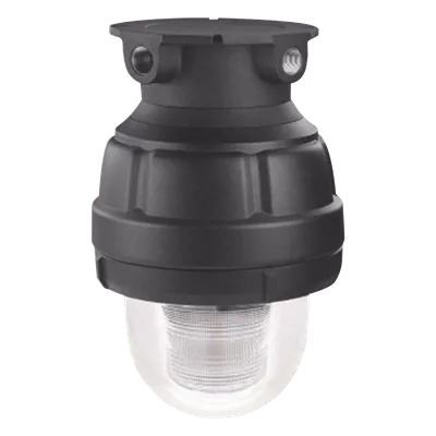 Luz estroboscópica a prueba de explosiones / 24 VCD / UL cUL Clase I Div 1 Grupos C-D / Clase II Div 1 Grupos E-F-G / IP66 IP69K / 850 candela efectiva