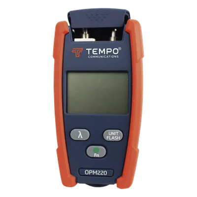 Medidor de Potencia Óptica / Rango -50 a +26 dBm / VFL 650 nm hasta 4 km / 6 Longitudes de Onda / Detección de Tono 270 Hz-2 kHz / Entrada Universal 2.5 mm