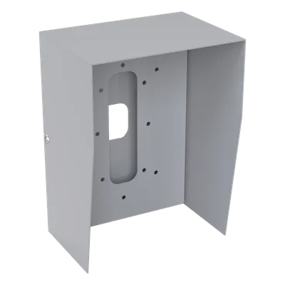 Cubierta Protectora Industrial / Acero Calibre 18 / Pintura Electrostática Gris / 1.38 kg / Montaje en Poste Tubular