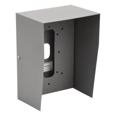 Cubierta Protectora Industrial / Acero Calibre 18 / Pintura Electrostática Gris / 1.38 kg / Montaje en Poste Tubular