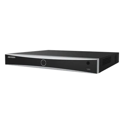 (ACUSENSE / Evita Falsas Alarmas) NVR 12 Megapixel (4K) / Reconocimiento Facial / 8 Canales IP / Base de Datos / 8 Puertos PoE+ / 2 Bahías de Disco Duro / Switch PoE 300 mts Modo Extendido