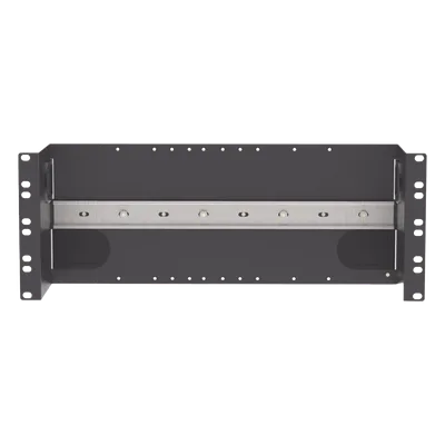 Soporte de Riel DIN Industrial / 4U / Rack 19 in / Acero / Gestión de Cables
