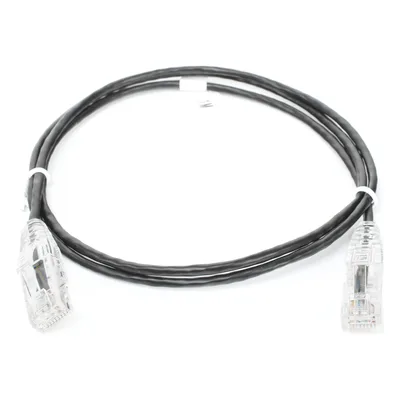 Cable de Parcheo Slim UTP Cat6 / 1 Metro (3.28 Pies) / 28 AWG / Negro / 1 Gbps+