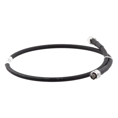 Jumper Coaxial / Ultra Flexible / Baja Pérdida hasta 7 GHz / N-Macho a N-Macho / 1 m / Interior y Exterior