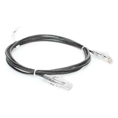 Cable de Parcheo Slim UTP Cat6 / 28 AWG / 2 m (6.56 ft) / 1 Gbps / RJ45 Chapado en Oro