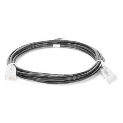 Cable de Parcheo Slim UTP Cat6 / 3 m (9.84 ft) / 28 AWG / 1 Gbps / RJ45 / Negro